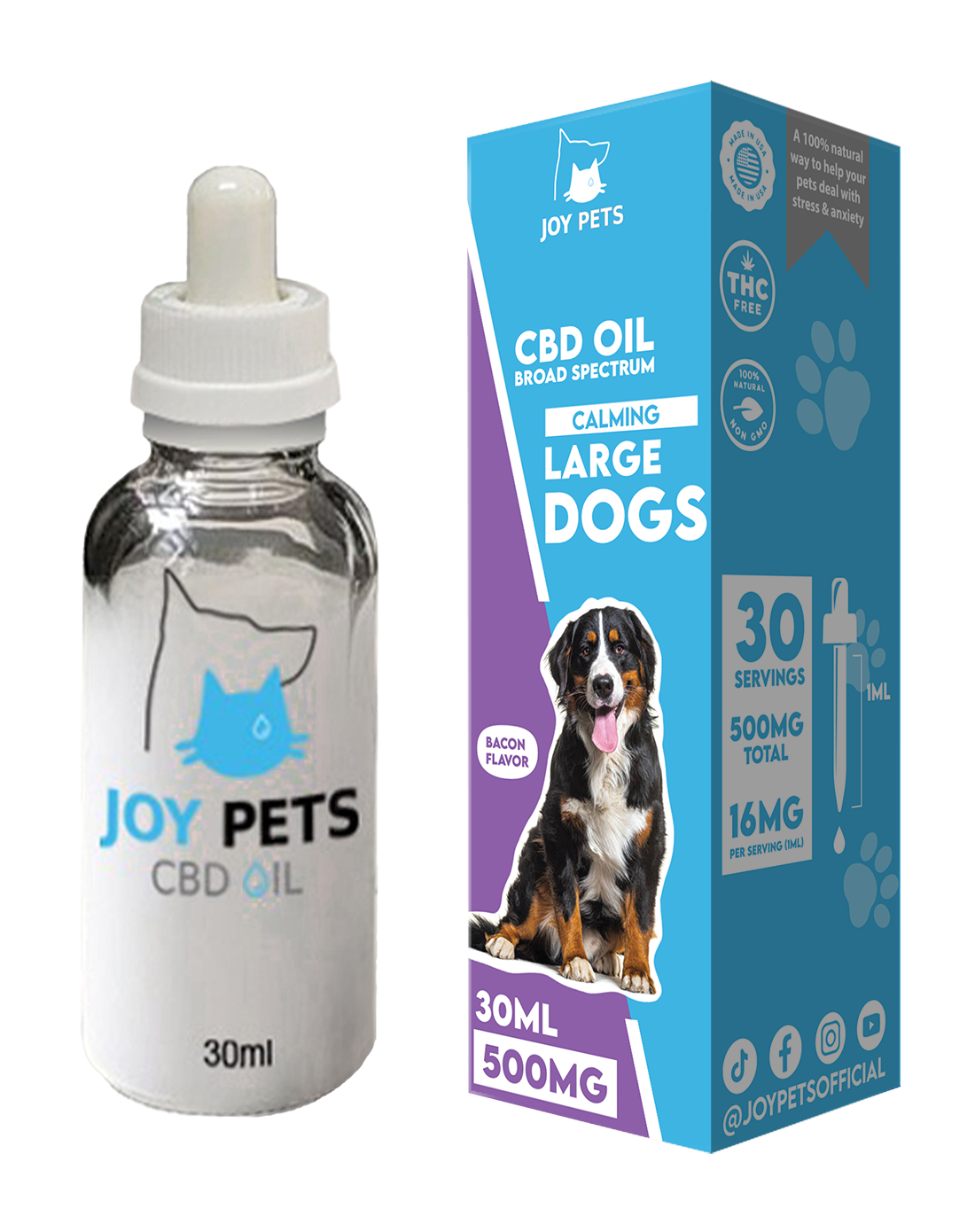 JoyPets CBD 500MG Large Dog Tincture