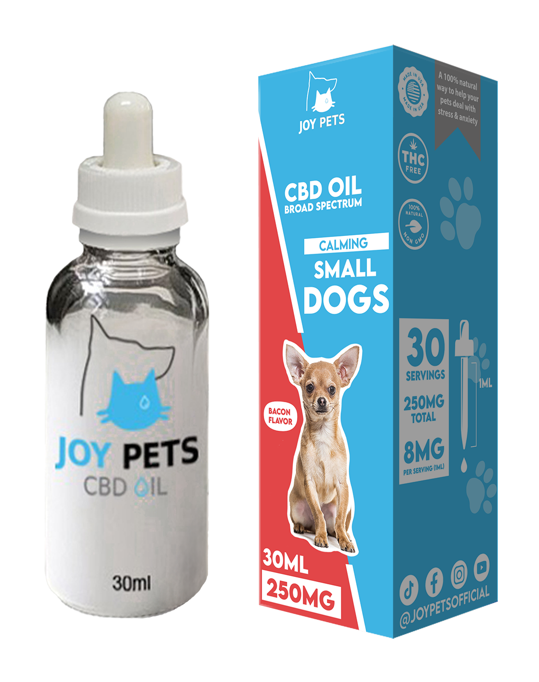 JoyPets CBD 250MG Small Dog Tincture