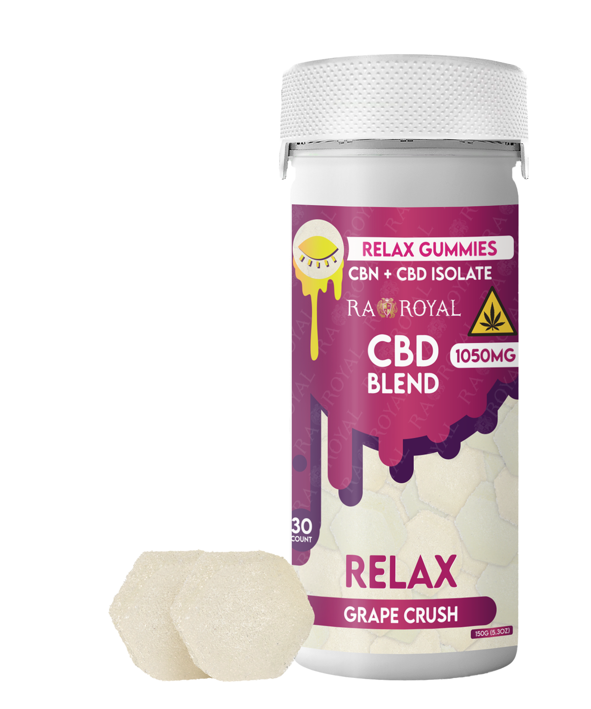 RA Royal CBD Blend Relax 1050MG Gummy: Grape Crush