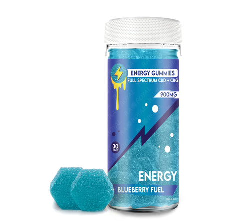 Ra Royal Blueberry Fuel CBD Energy Gummies 900MG