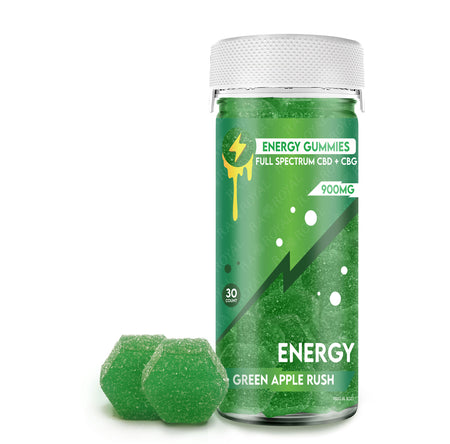 Ra Royal Green Apple Rush CBD Energy Gummies 900MG