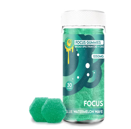 Ra Royal Blue Watermelon Wave CBD Focus Gummies 1050MG