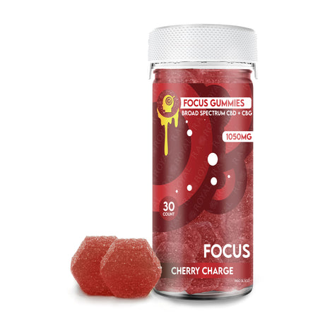 Ra Royal Cherry Charge CBD Focus Gummies 1050MG