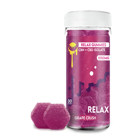 Ra Royal Grape Crush CBD Relax Gummies 1050MG