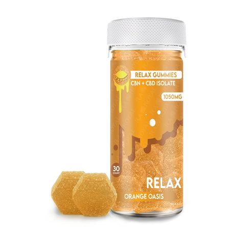 Ra Royal orange Oasis Wave CBD Relax Gummies 1050MG