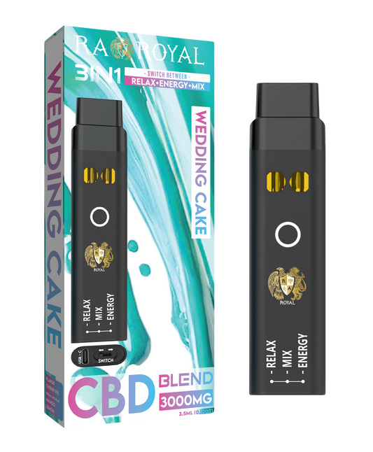 RA Royal CBD Blend Three In One Vape in Wedding Cake