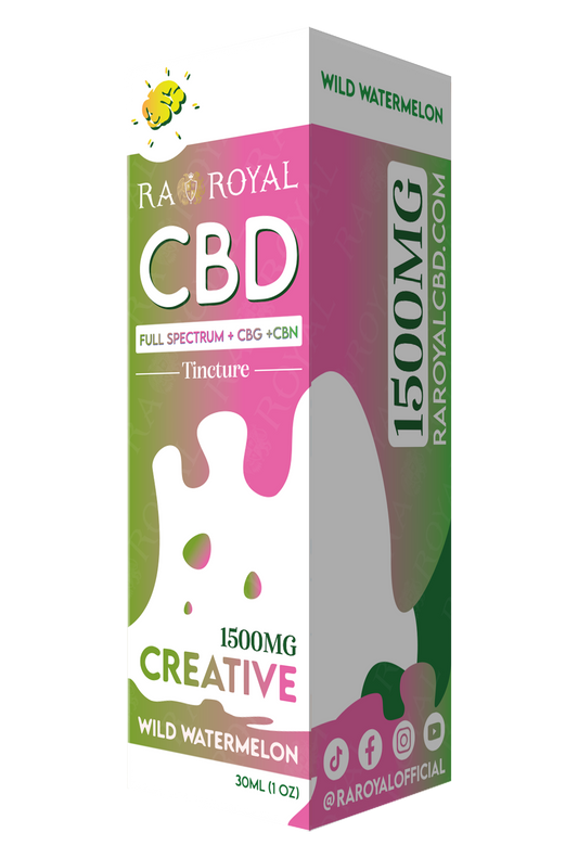 RA Royal CBD Blend 1500MG Tincture: Wild Watermelon (Creative) 
