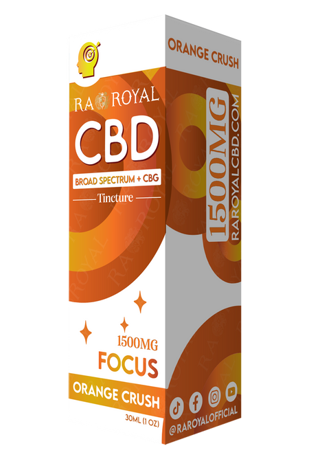RA Royal CBD Blend 1500MG Tincture: Orange Crush (Focus)