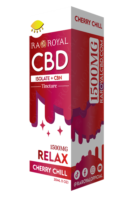 RA Royal CBD Blend 1500MG Tincture: Cherry Chill (Relax)