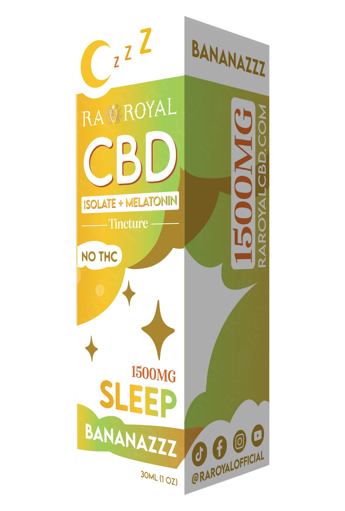 CBD Blend 1500MG Tincture: Bananazzz (Sleep)