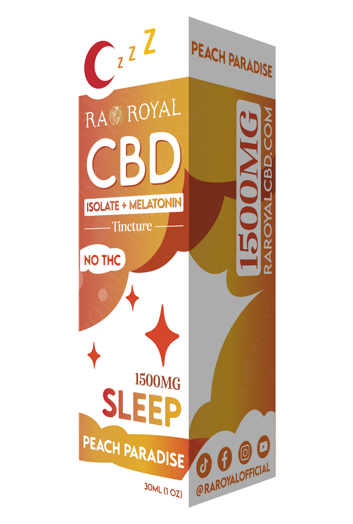 CBD Blend 1500MG Tincture: Peach Paradise (Sleep)