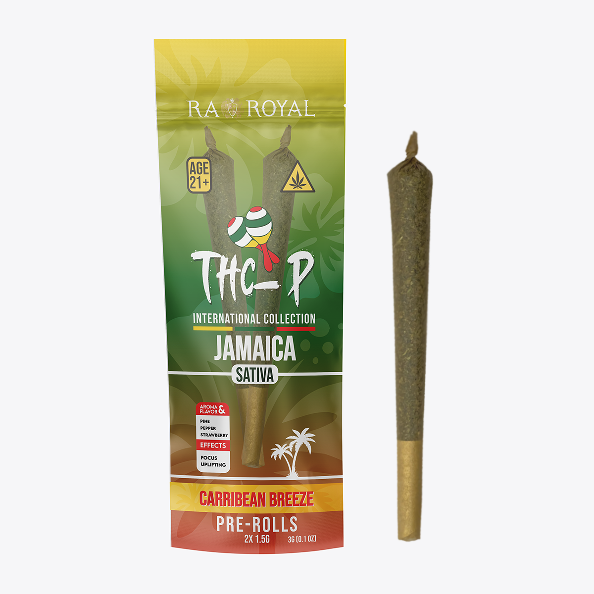 RA Royal THCp Blend 2 x 1.5g Preroll: Caribbean Breeze (Sativa)