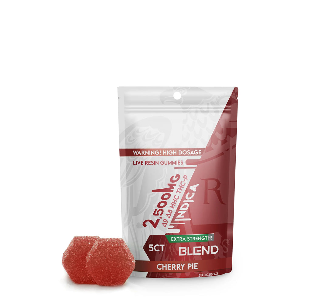 Ra Royal Cherry Pie Indica Live Resin Blend Gummies 2500MG