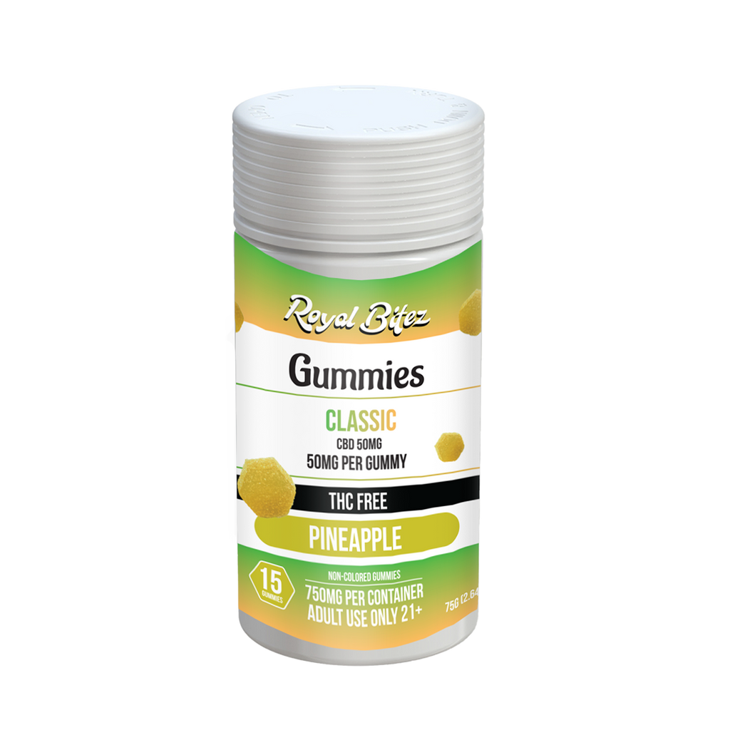 RA Royal Bitez Classic CBD 15CT Gummy: Pineapple