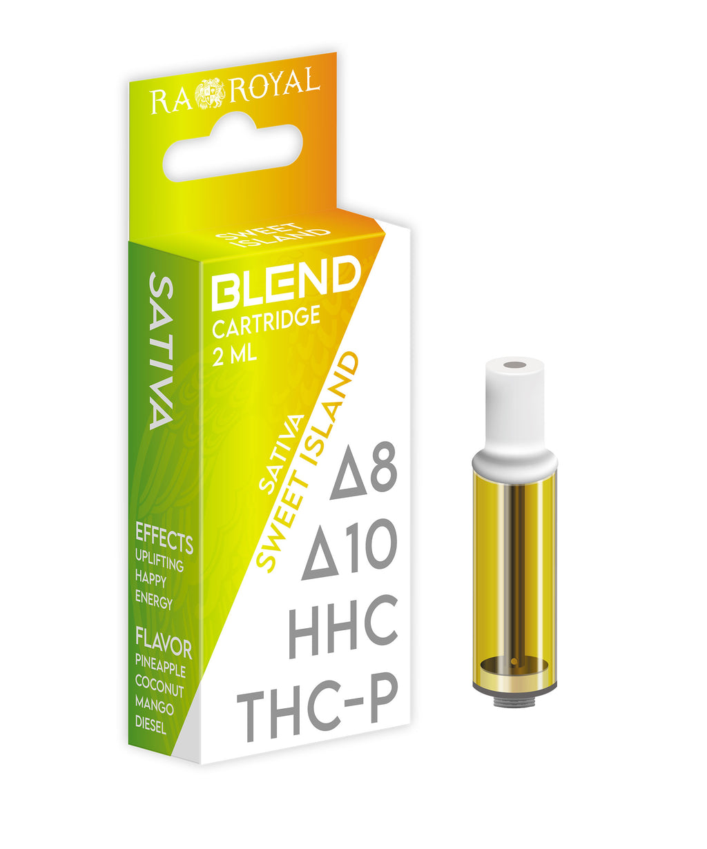 Ra Royal Sweet Island Sativa Blend 2ML cartridge 1800MG
