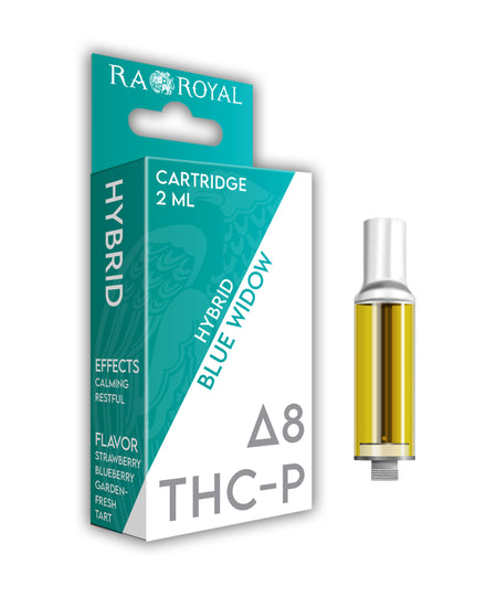 Ra Royal Blue Widow Hybrid Delta 8 THC-P Cartridge 1800MG