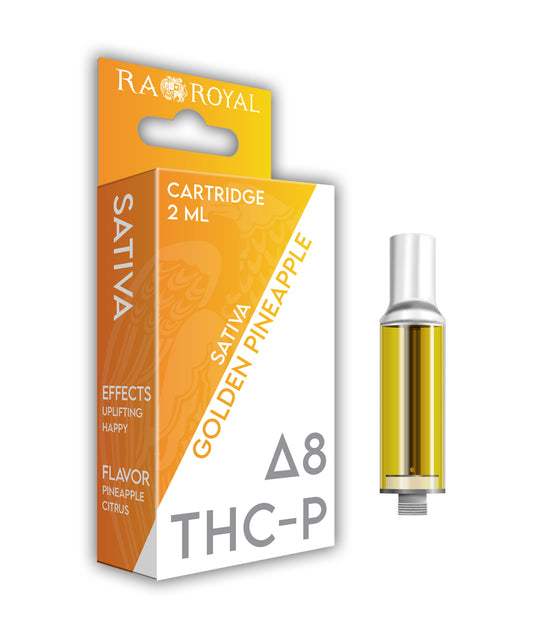 Ra Royal Golden Pineapple Sativa Delta 8 THC-P Cartridge 1800MG