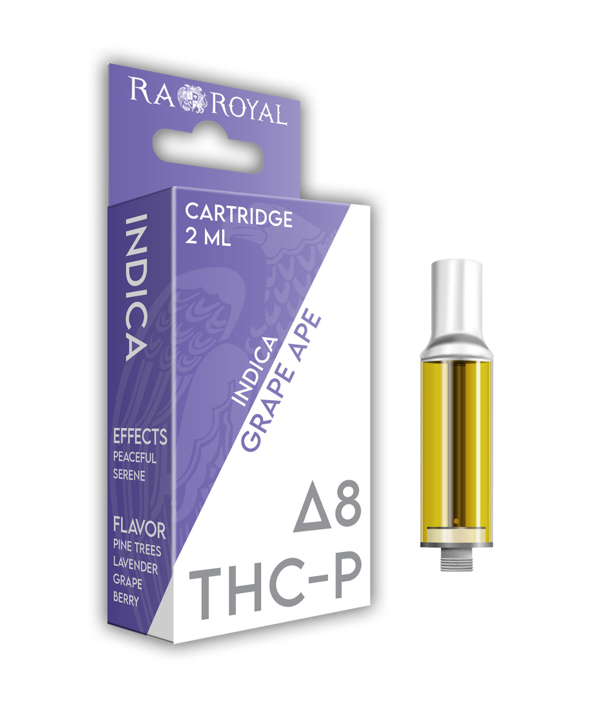 RA Royal Delta 8 + THCp 2ML Cartridge in Grape Ape (Indica)
