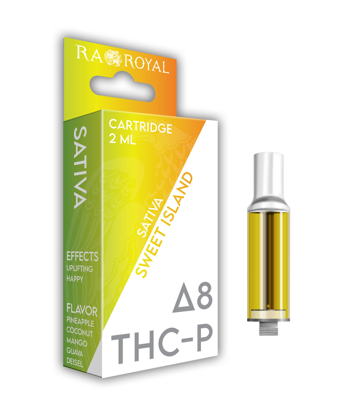 RA Royal Delta 8 + THCp 2ML Cartridge in Sweet Island (Sativa)