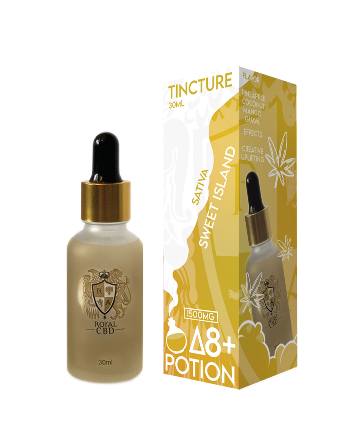 RA Royal Delta 8 Tincture in Sweet Island (Sativa)