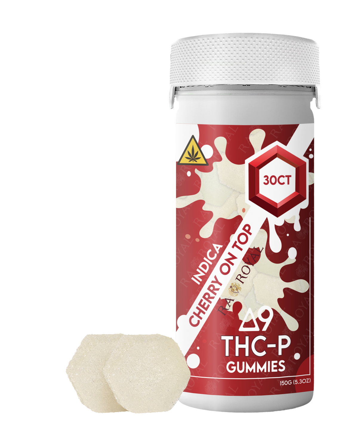 Gomitas RA Royal Delta 9 1050 mg: cereza en la parte superior (índica)
