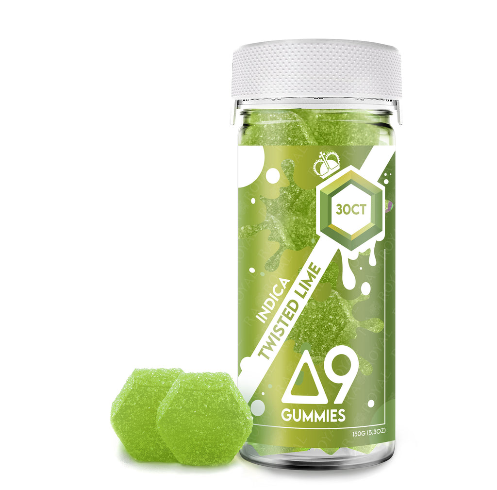 Ra Royal Twisted Lime Indica D9 Gummies 1050MG