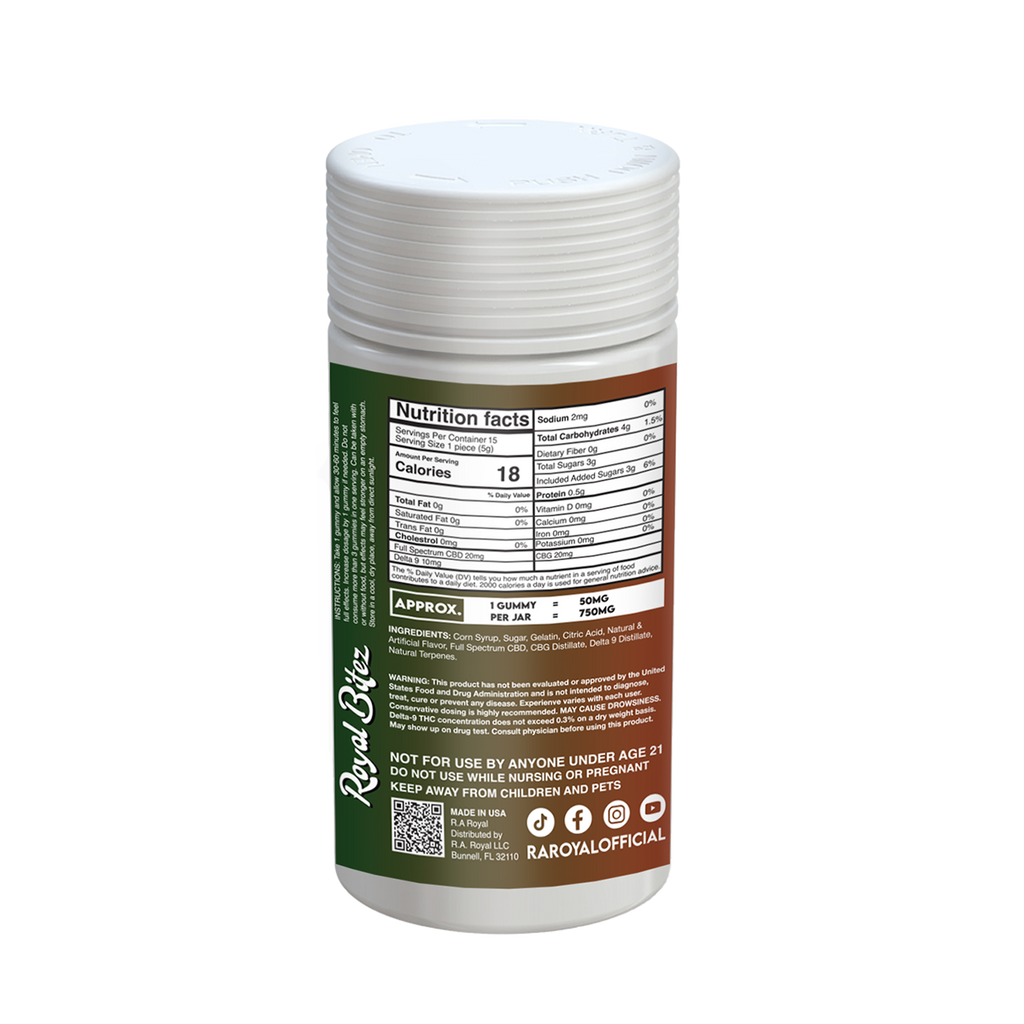 Gomitas RA Royal THC Blend 15000MG: Sandía silvestre (híbrida)