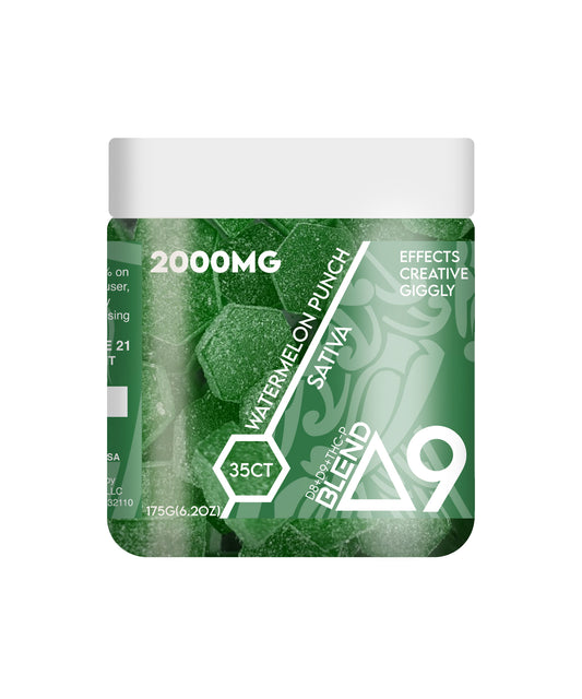 Ra Royal Watermelon Punch Sativa D9 Blend Gummies 2000MG 