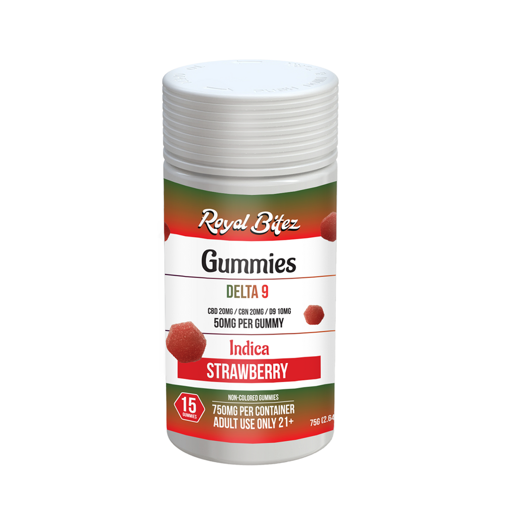 RA Royal Bitez Delta 9 15CT Gummy: Strawberry (Indica)