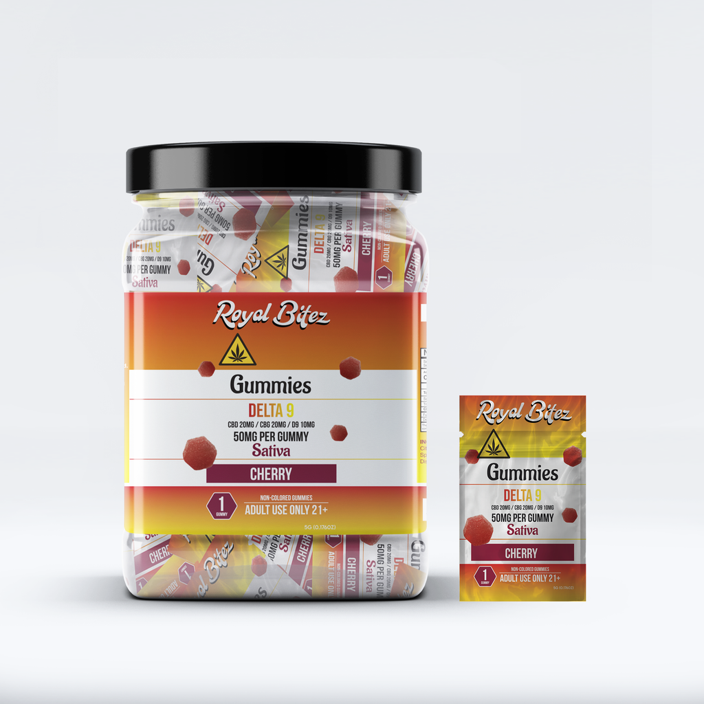 RA Royal Bitez Delta 9 27CT Single Gummy: Cherry (Sativa)