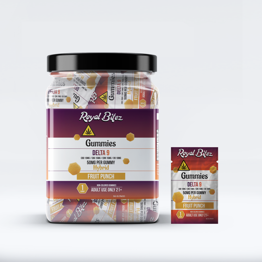 RA Royal Bitez Delta 9 27CT Single Gummy: Fruit Punch (Hybrid)