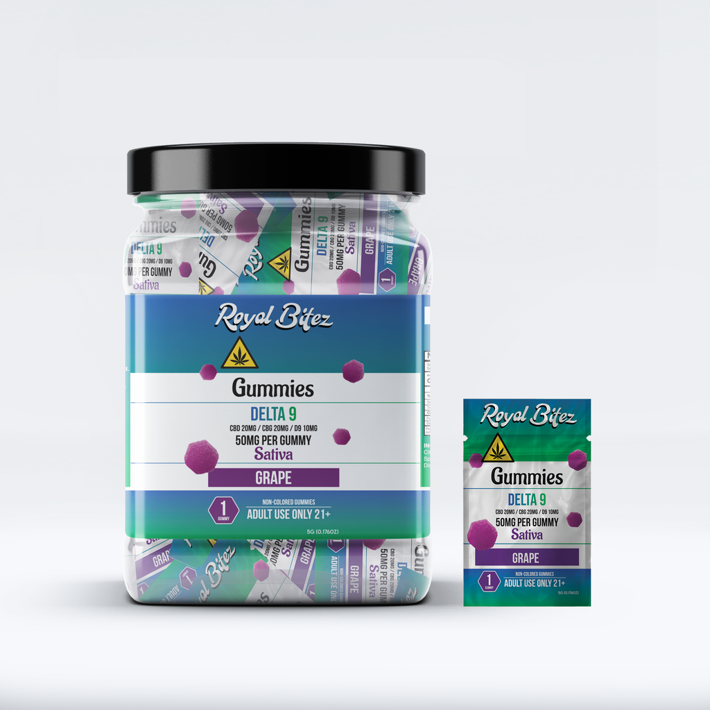RA Royal Bitez Delta 9 27CT Single Gummy: Grape (Sativa)