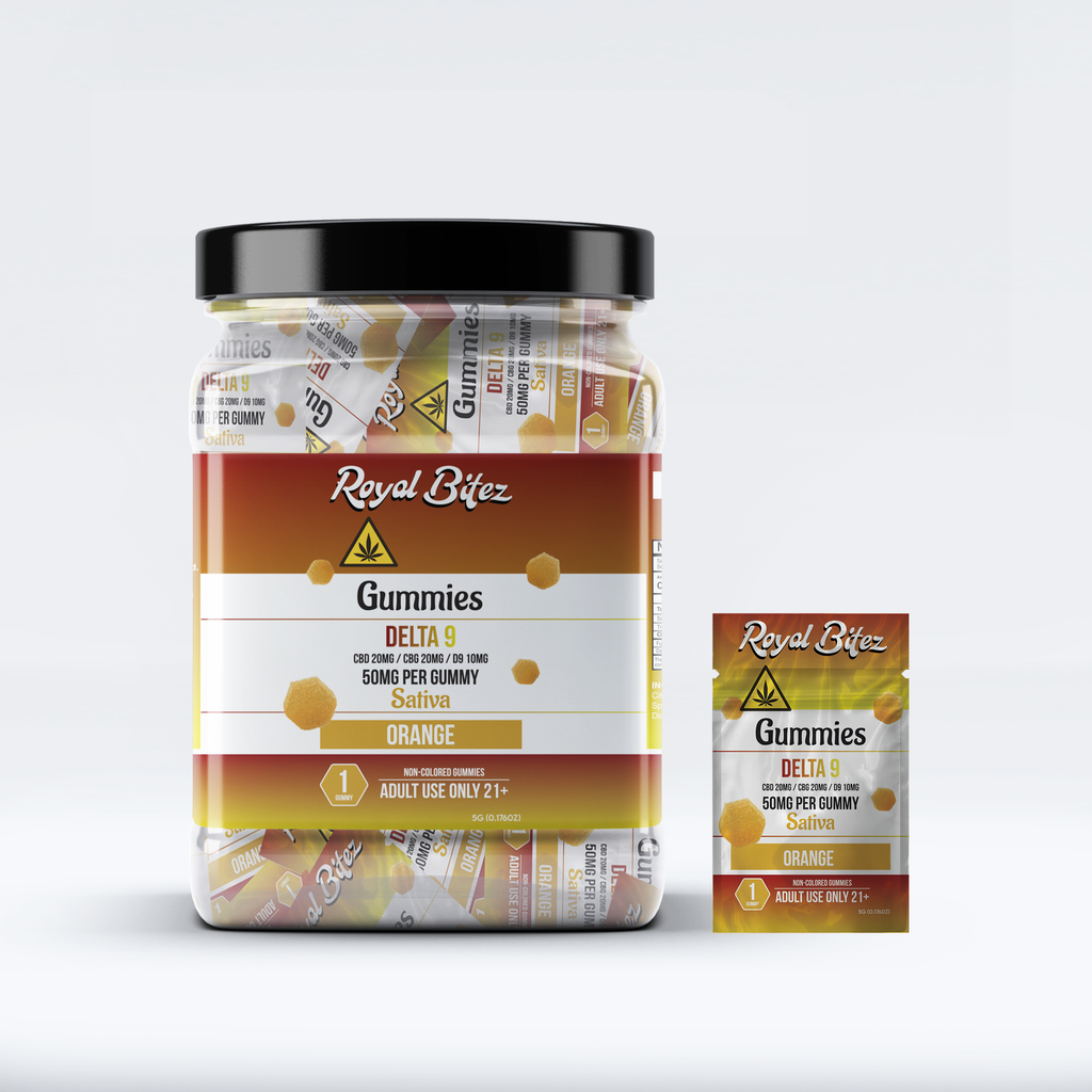 RA Royal Bitez Delta 9 27CT Single Gummy: Orange (Sativa)