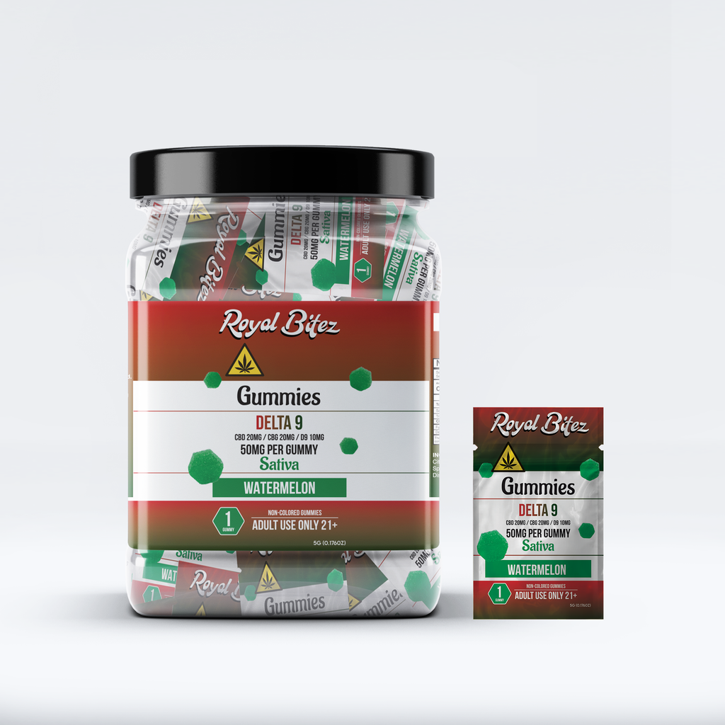 RA Royal Bitez Delta 9 27CT Single Gummy: Watermelon (Sativa)