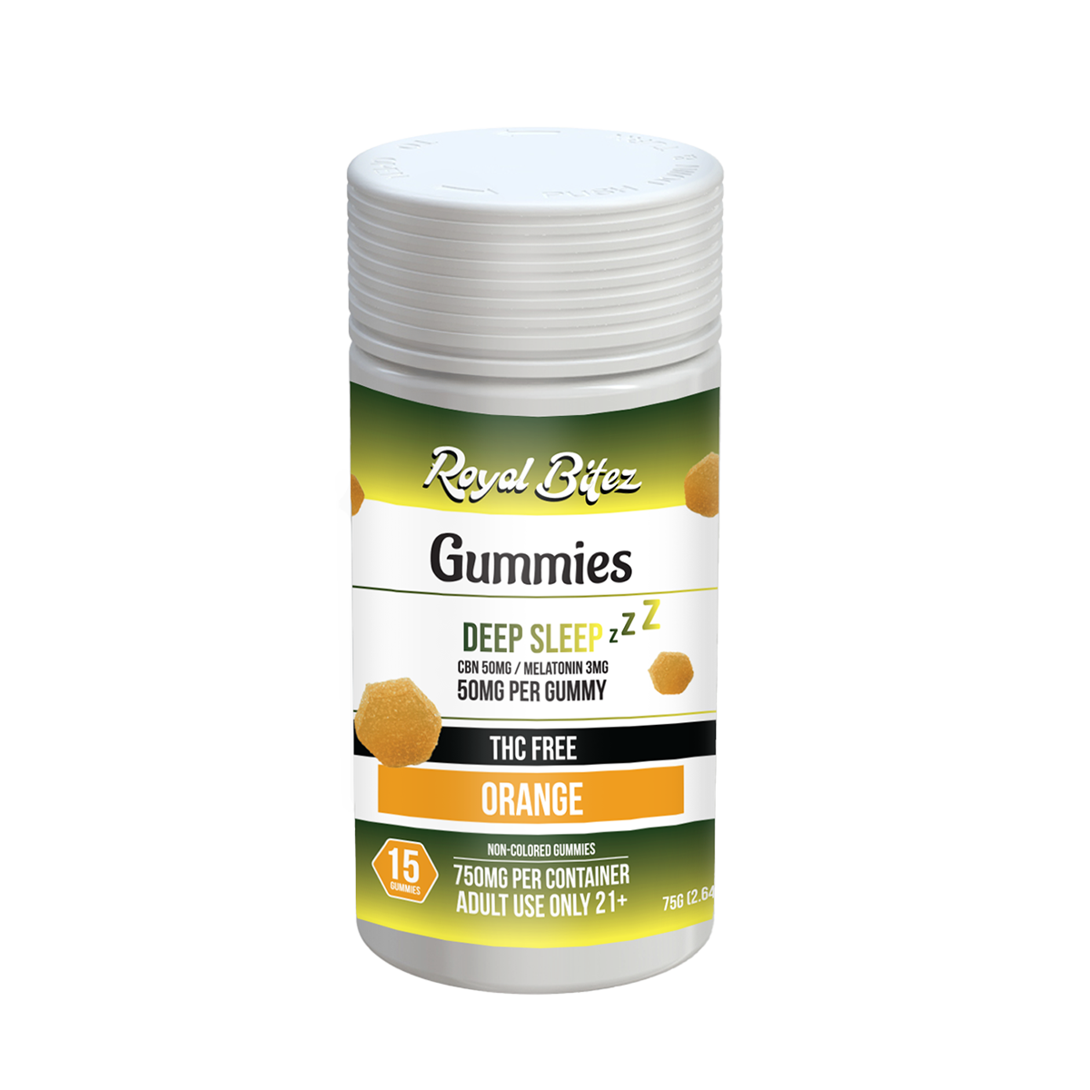 RA Royal Bitez Deep Sleep 15CT Gummy: Orange