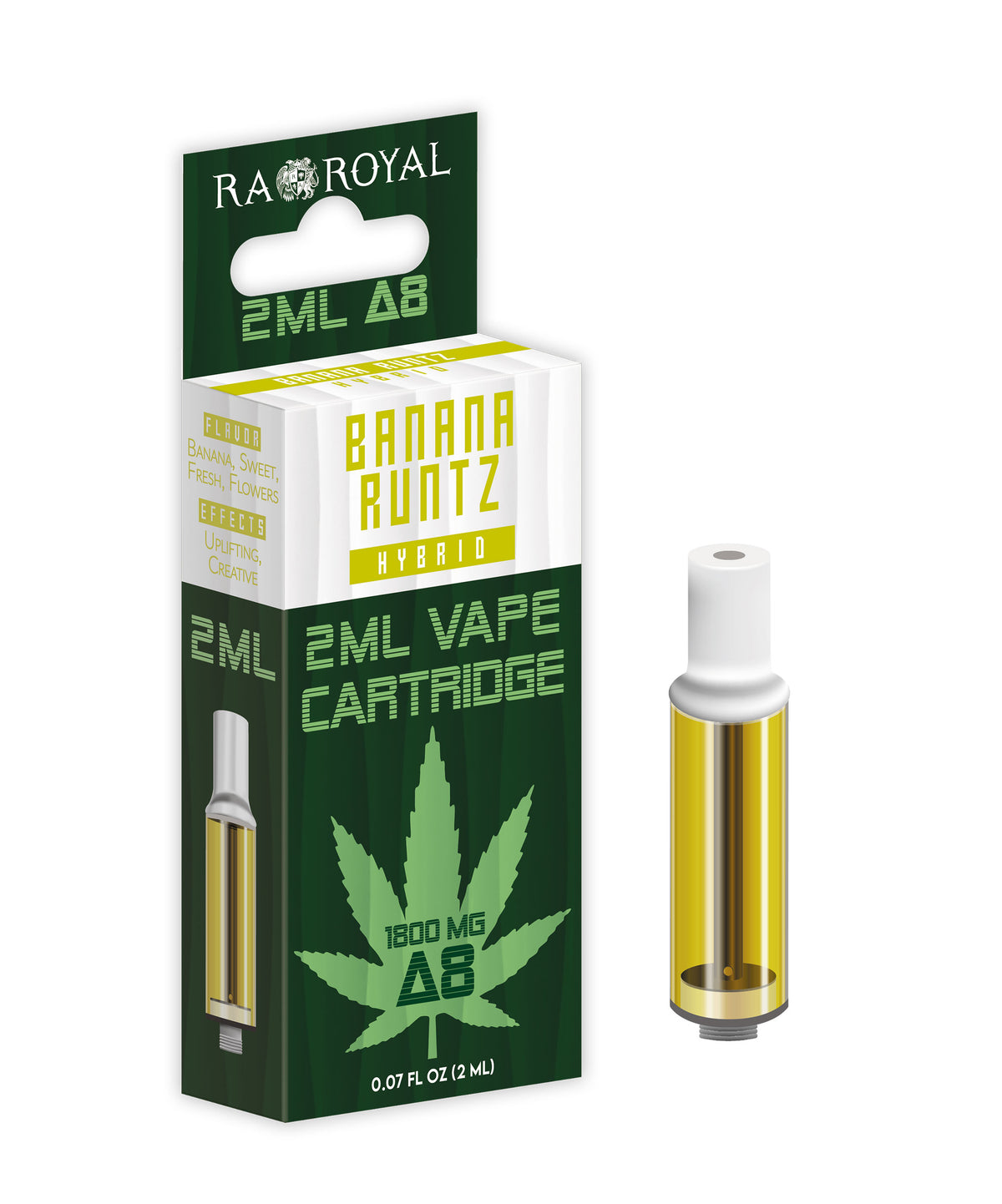 RA Royal Delta 8 2ML Cartridge in Banana Runtz (Hybrid)