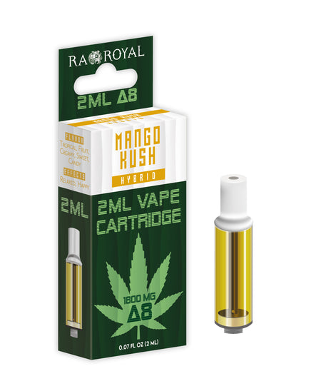 Ra Royal Mango Kush hybrid Delta 8 2ml cartridge 1800MG