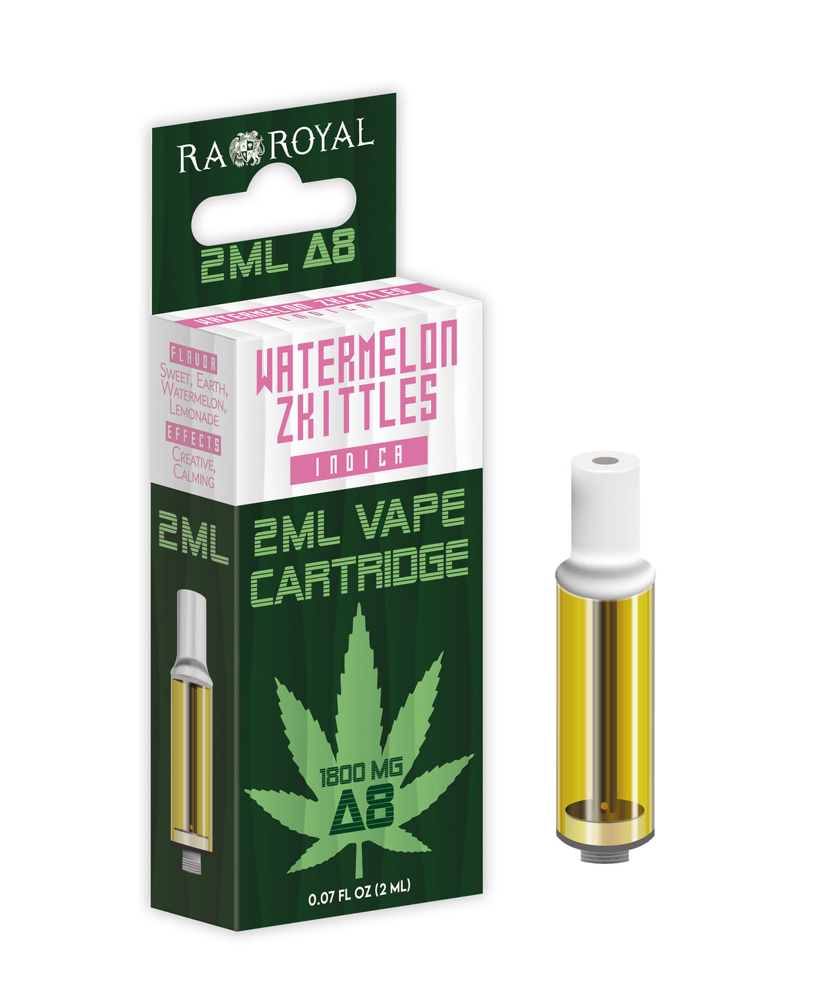 RA Royal Delta 8 2ML Cartridge in Watermelon Zkittles (Indica)