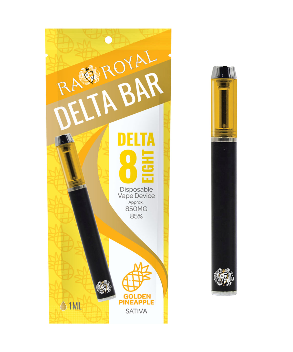 RA Royal Delta 8 1ML Vape in Golden Pineapple (Sativa)