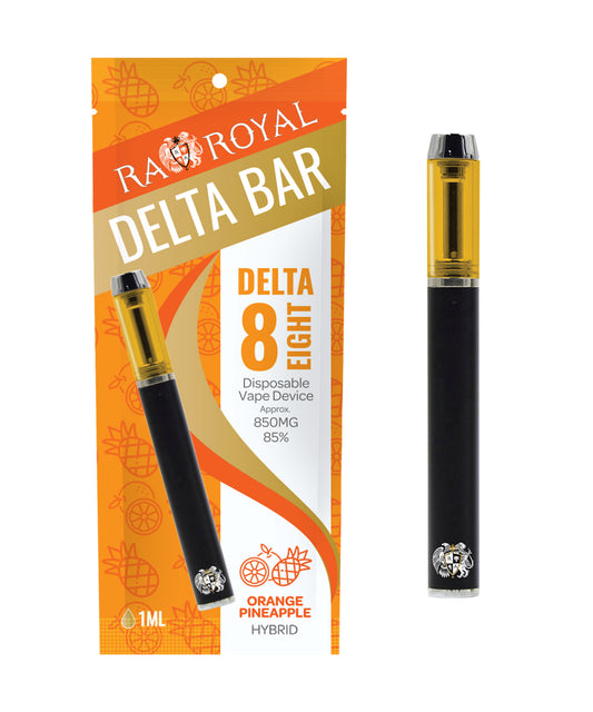 RA Royal Delta 8 1ML Vape in Orange Pineapple (Hybrid)