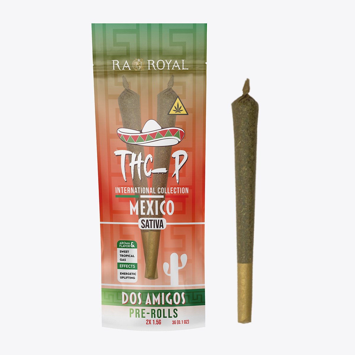 RA Royal THCp Blend 2 x 1.5g Preroll: Dos Amigos (Sativa)