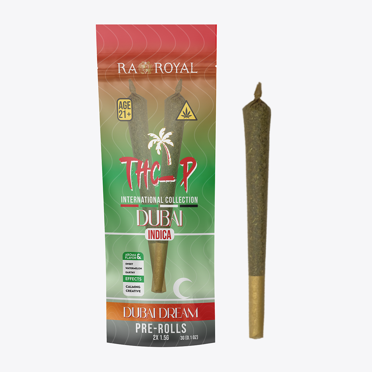 RA Royal THCp Blend 2 x 1.5g Preroll: Dubai Dream (Indica)