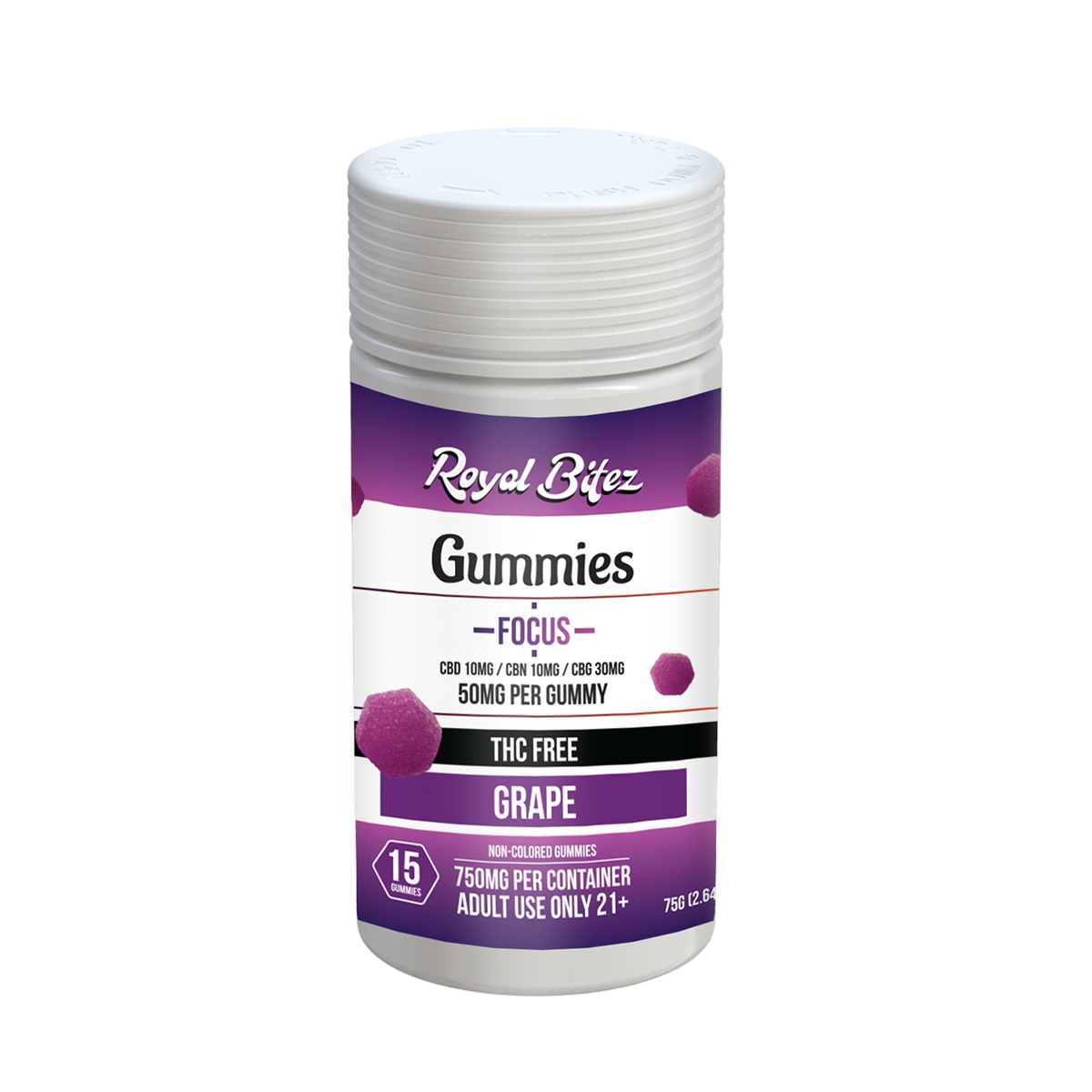 RA Royal Bitez Focus 15CT Gummy: Grape