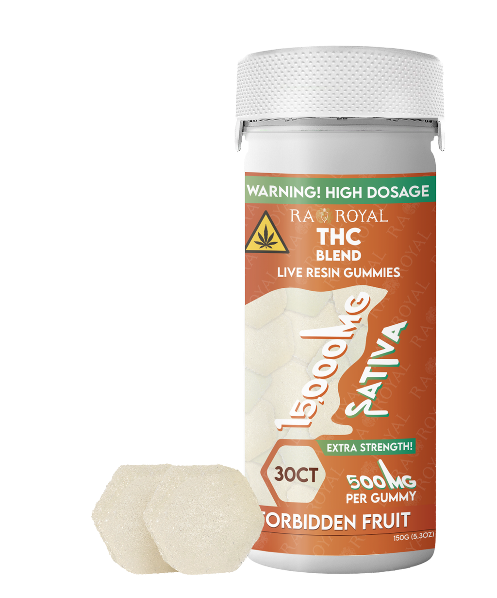 RA Royal THC Blend 15000MG Gummy: Forbidden Fruit (Sativa)