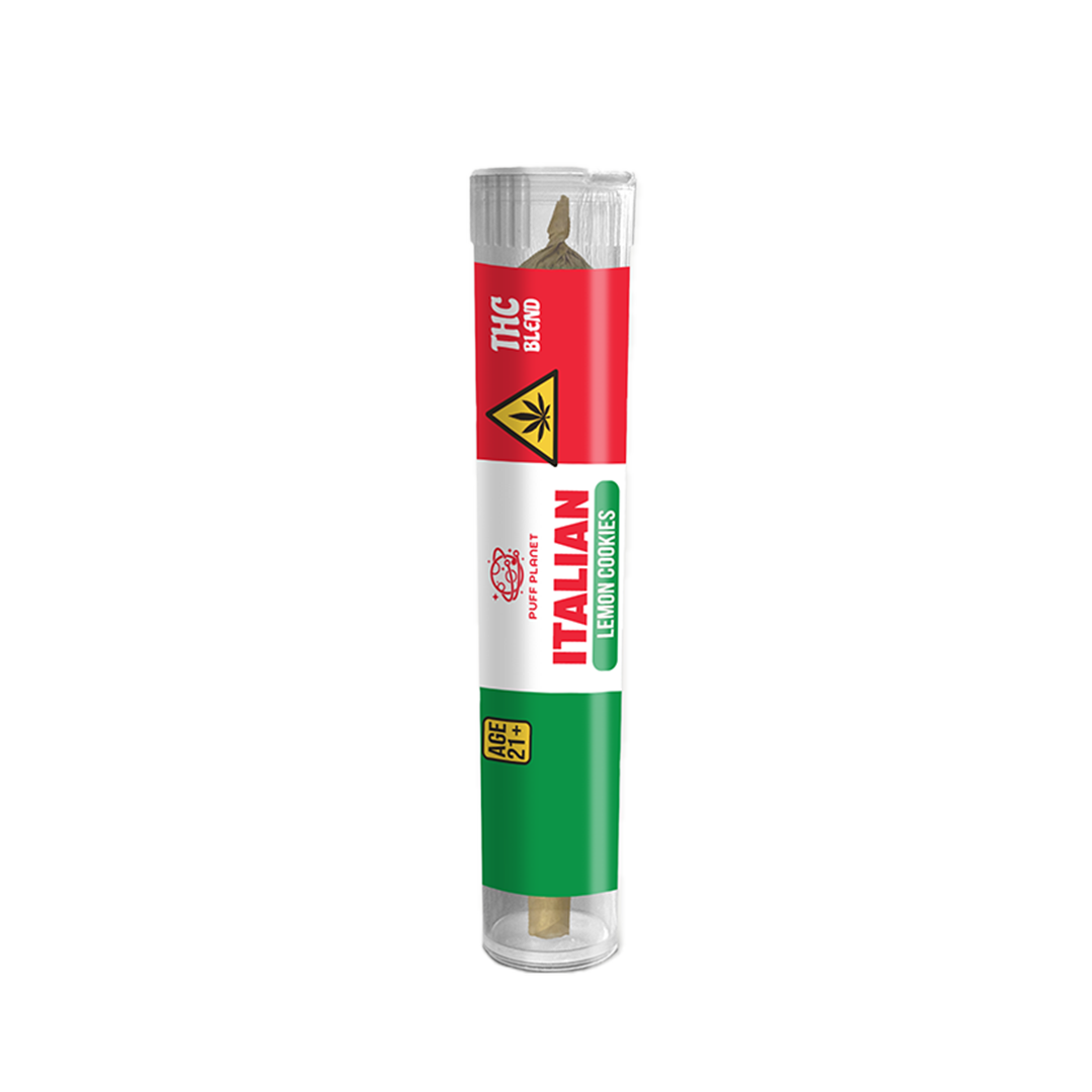 Puff Planet 1.5G THC Blend Preroll: Italian Lemon Cookies (Sativa)