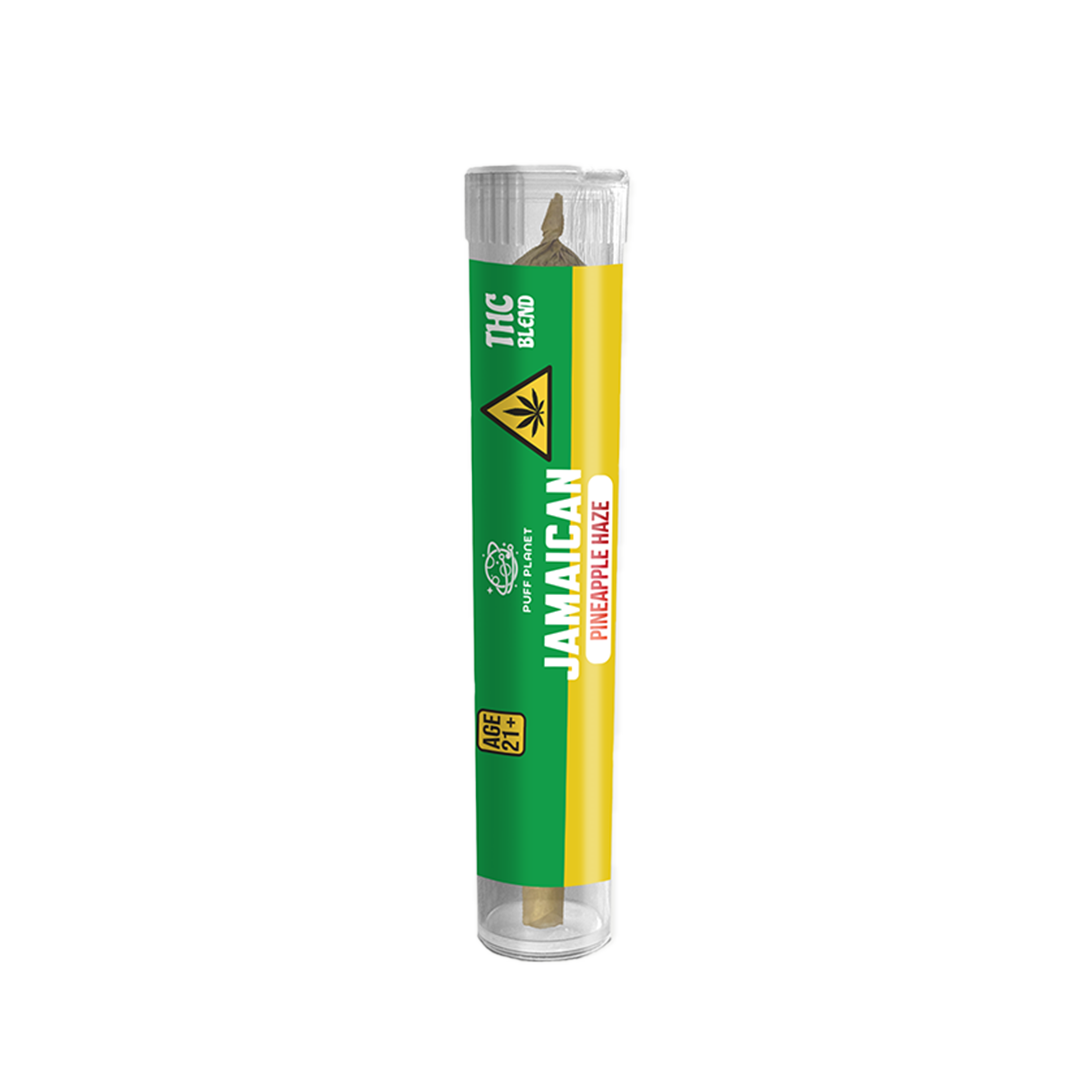 Puff Planet 1.5G THC Blend Preroll: Jamaican Pineapple Haze (Sativa)