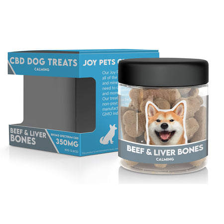 Joy Pets Beef & Liver Bones CBD Dog Treats