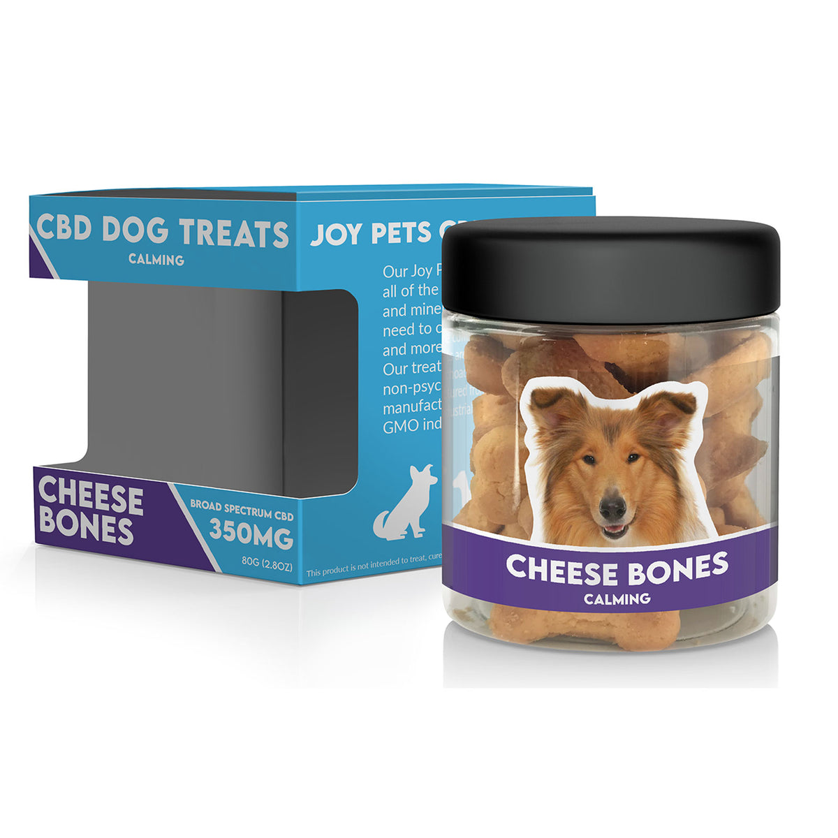 JoyPets CBD Calming Dog Treats: Cheese Bones