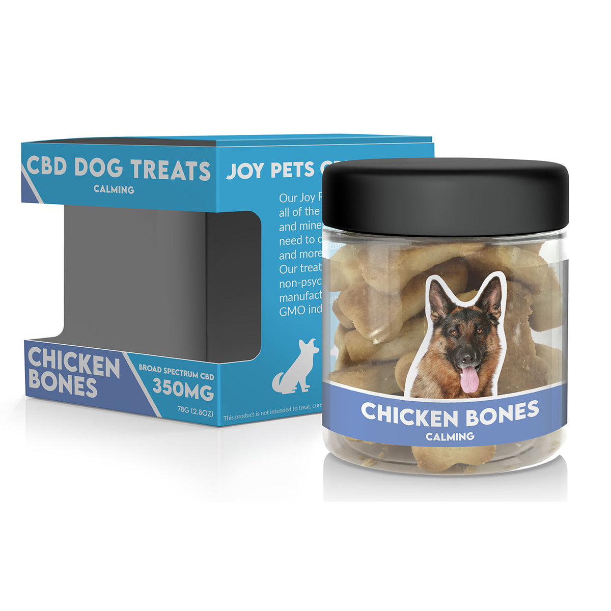 JoyPets CBD Calming Dog Treats: Chicken Bones