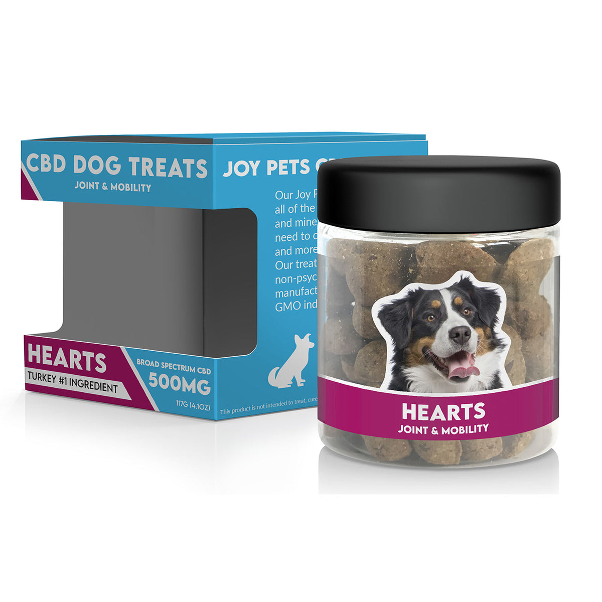 JoyPets CBD Joint & Mobility Dog Treats: Hearts